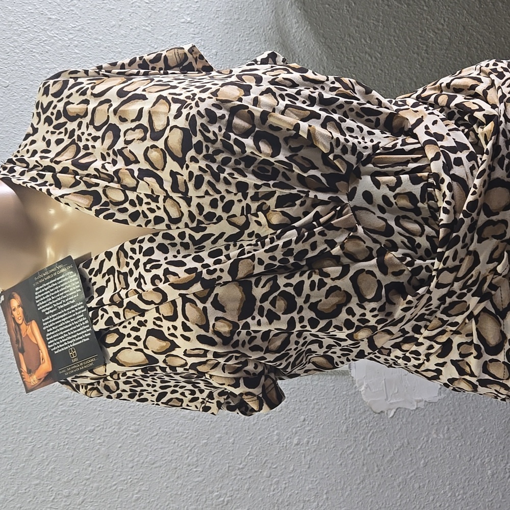 IMAN Brown Black High Low Sundress - Picture 2 of 3